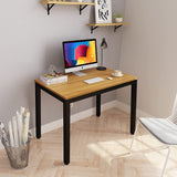 NNEDSZ Sturdy and Heavy Duty Foldable Office Computer Desk (Teak, 101cm)
