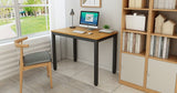 NNEDSZ Sturdy and Heavy Duty Foldable Office Computer Desk (Teak, 101cm)