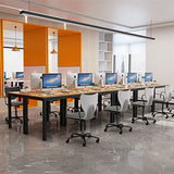 NNEDSZ Sturdy and Heavy Duty Foldable Office Computer Desk (Teak, 101cm)