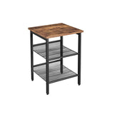 NNEDSZ Side Table, 2 Mesh Shelves