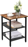 NNEDSZ Side Table, 2 Mesh Shelves