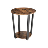 NNEDSZ Round Side Table Shelf