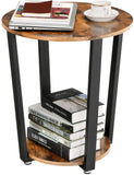 NNEDSZ Round Side Table Shelf