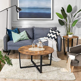 NNEDSZ Round Side Table Shelf