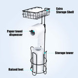 NNEDSZ Toilet Paper Holder Stand and Storage Dispenser with Shelf for Bathroom