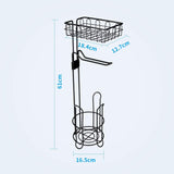 NNEDSZ Toilet Paper Holder Stand and Storage Dispenser with Shelf for Bathroom