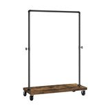 NNEDSZ Industrial Pipe Rolling Garment Rack Shoe Shelf