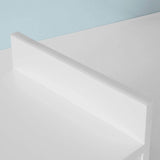 NNEDSZ White Monitor Stand Desk Organizer with 2 Drawers