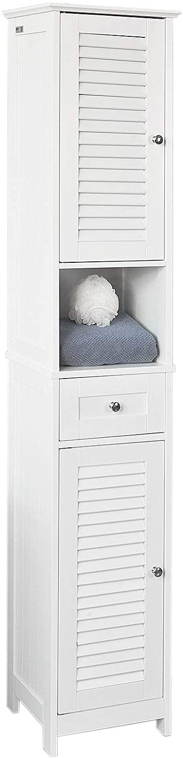 NNEDSZ Freestanding Tall Bathroom Cabinet 170x32x30 cm