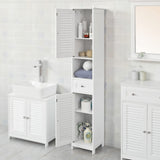 NNEDSZ Freestanding Tall Bathroom Cabinet 170x32x30 cm