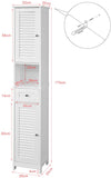 NNEDSZ Freestanding Tall Bathroom Cabinet 170x32x30 cm