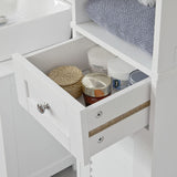 NNEDSZ Freestanding Tall Bathroom Cabinet 170x32x30 cm