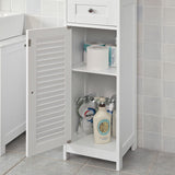 NNEDSZ Freestanding Tall Bathroom Cabinet 170x32x30 cm