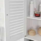 NNEDSZ Freestanding Tall Bathroom Cabinet 170x32x30 cm