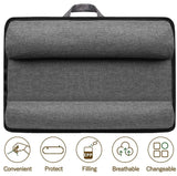 NNEDSZ Portable Laptop Desk with Device Ledge, Mouse Pad and Phone Holder for Home Office (Black, 43cm)