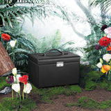 NNEDSZ Lockable Jewelry Box 3-Tier Display Case