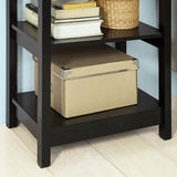 NNEDSZ Black Bedside Table with 1 Drawer and 2 Shelves