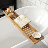 NNEDSZ Bamboo Bath Caddy, Tray,Organiser Natural