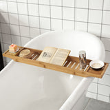 NNEDSZ Bamboo Bath Caddy, Tray,Organiser Natural