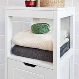 NNEDSZ Freestanding Cabinet with 2 Drawers and Shelf for Bathroom