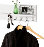 NNEDSZ Wall Mounted Hook Rack with shelf