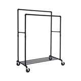 NNEDSZ Industrial Pipe Clothes Rack Wheels , 110Kg load