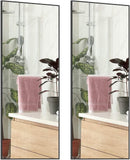 NNEDSZ Set of 2 Full-Length Mirror Long Standing for Bedroom and Bathroom (80 x 34m, Black)