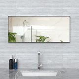 NNEDSZ Set of 2 Full-Length Mirror Long Standing for Bedroom and Bathroom (80 x 34m, Black)
