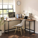 NNEDSZ L-Shaped Desk with Screen Stand
