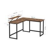 NNEDSZ L-Shaped Desk with Screen Stand