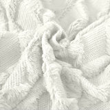 NNEDSZ 2 Pack Decorative Boho Throw Pillow Covers 45 x 45 cm (White)