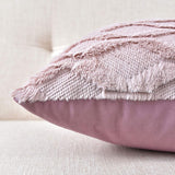 NNEDSZ 2 Pack Decorative Boho Throw Pillow Covers 45 x 45 cm (Pink)