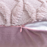 NNEDSZ 2 Pack Decorative Boho Throw Pillow Covers 45 x 45 cm (Pink)