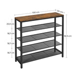 NNEDSZ 5 Tier Shoe Bench