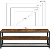 NNEDSZ Industrial TV Cabinet Sturdy Wooden Entertainment Unit