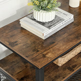 NNEDSZ Industrial TV Cabinet Sturdy Wooden Entertainment Unit