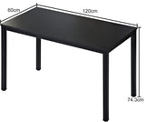 NNEDSZ Sturdy and Heavy Duty Foldable Office Computer Desk (Walnut Large, 120cm)