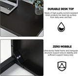 NNEDSZ Sturdy and Heavy Duty Foldable Office Computer Desk (Walnut Large, 120cm)