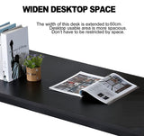 NNEDSZ Sturdy and Heavy Duty Foldable Office Computer Desk (Walnut Large, 120cm)