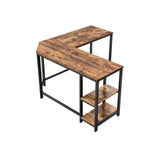 NNEDSZ L-Shaped Desk with Shelves
