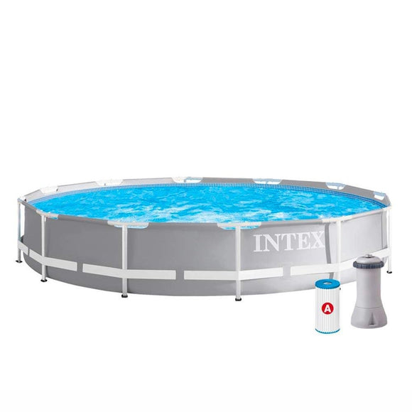 NNEDSZ 3.66M X 76CM PRISM FRAME PREMIUM POOL SET