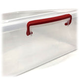 NNEDSZ 3x 35L Australian Made Premium Underbed Plastic Storage Tub Under Bed Box Large
