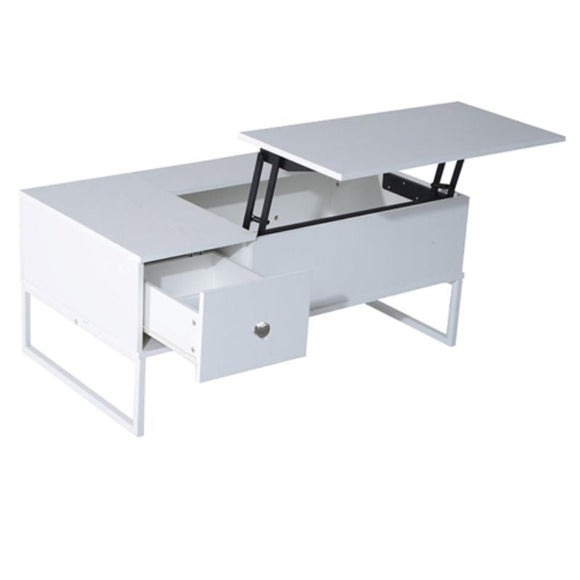 NNEDSZ Lift Up White Coffee Table With Storage