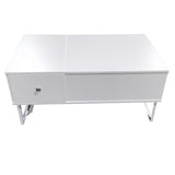 NNEDSZ Lift Up White Coffee Table With Storage