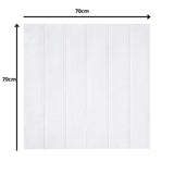 NNEDSZ 10PCS 3D Foam White Wood Panels Self Adhesive Home Wallpaper Panels 70 x 70cm