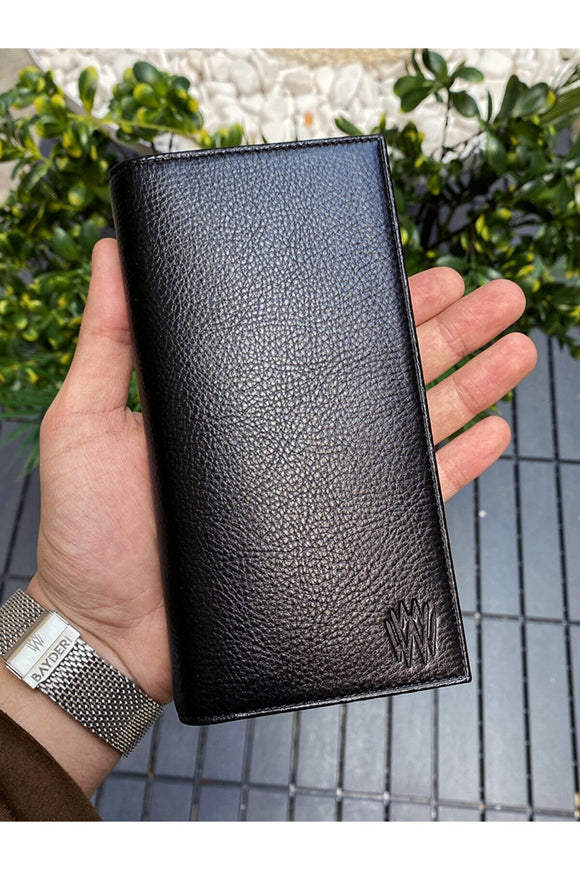 NNEDSZ Leather Phone Wallet - Black