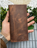 NNEDSZ Leather Phone Wallet - Brown