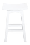 NNEDSZ Timber Kitchen Counter Stool H 67 cm (White)