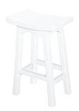 NNEDSZ Timber Kitchen Counter Stool H 67 cm (White)