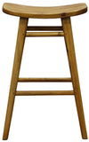 NNEDSZ Oval Solid Timber Kitchen Counter Stool (Caramel)